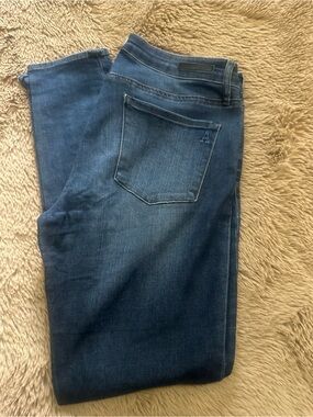 Articles Of Society Dark Blue Cropped Women's Jeans